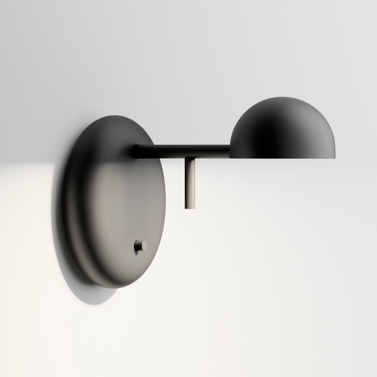 Vibia Pin 1675 LED Wandleuchte, schwarz matt
