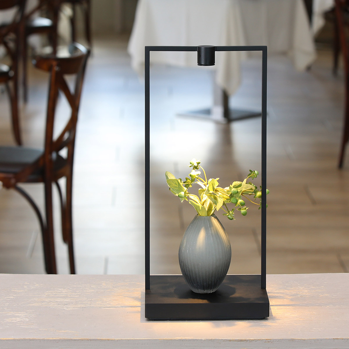 Artemide Curiosity LED Akkuleuchte, Höhe: 45 cm, braun / schwarz