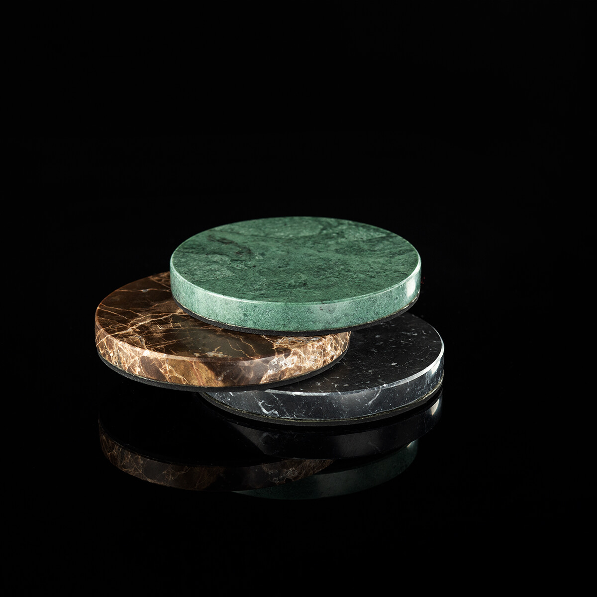 Occhio Mito lusso Musterbox, Ansicht der Marmor-Muster (©Leuchtenland.com)