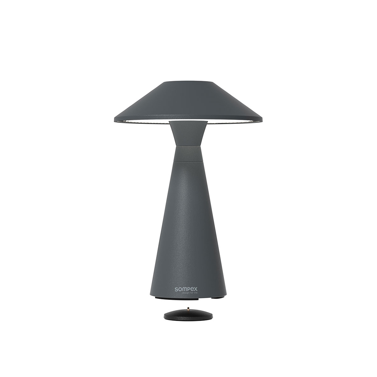 Sompex Move LED Akkuleuchte, anthrazit, inkl. Ladestation