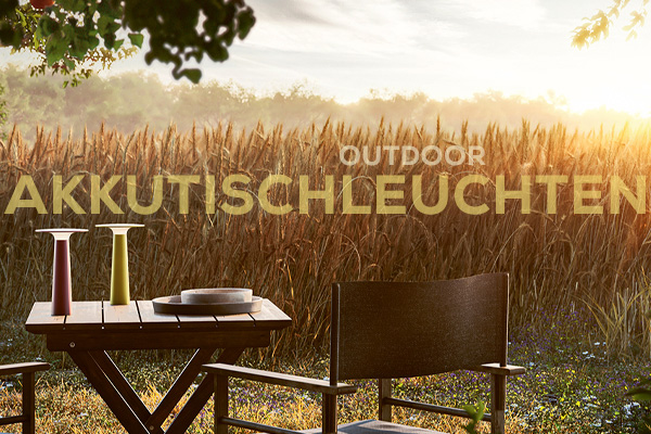 Kategoriebanner Akkutischleuchten Outdoor