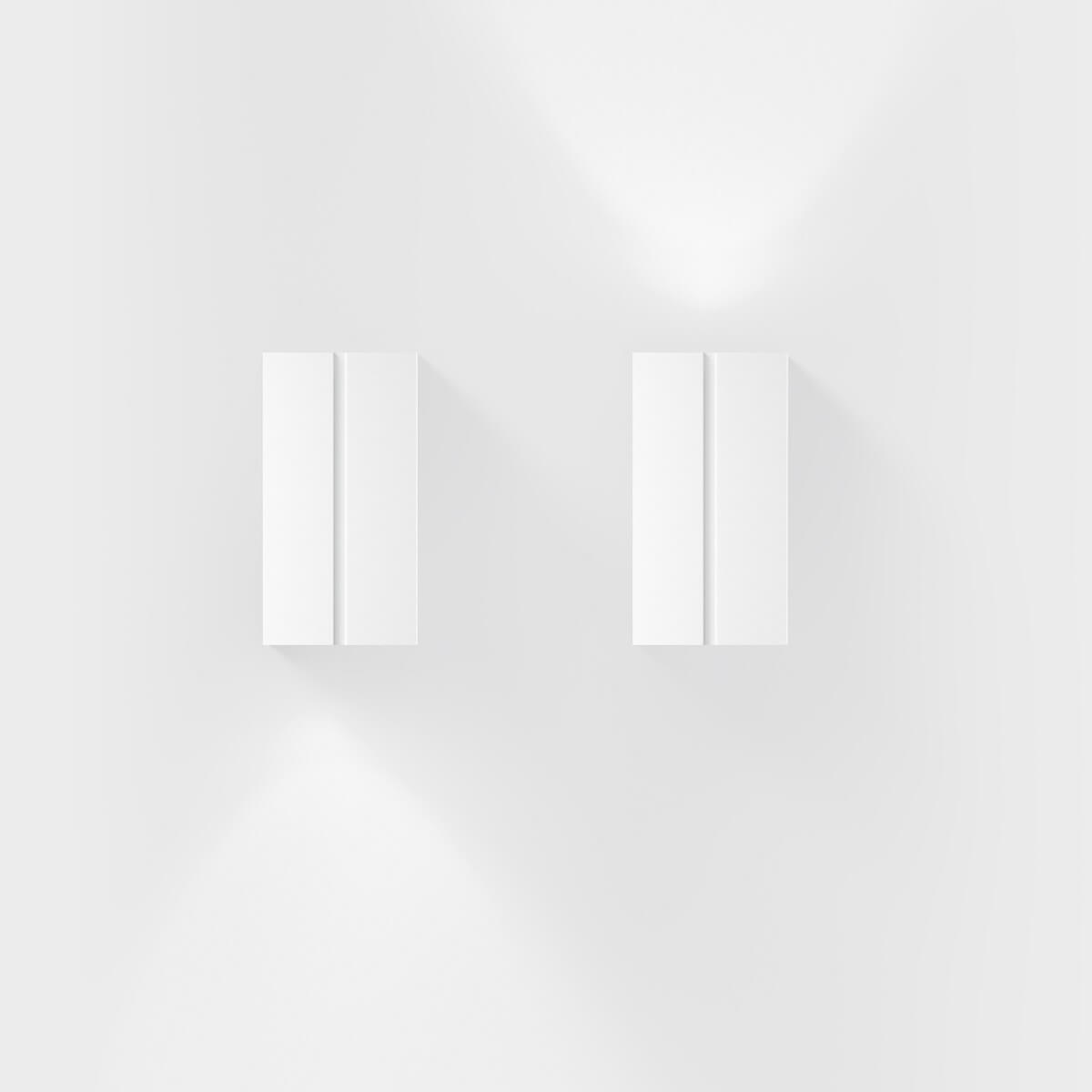 IP44.DE Cut One LED Außenwandleuchte, pure white (weiß), wahlweise als Up- oder Downlight einsetzbar