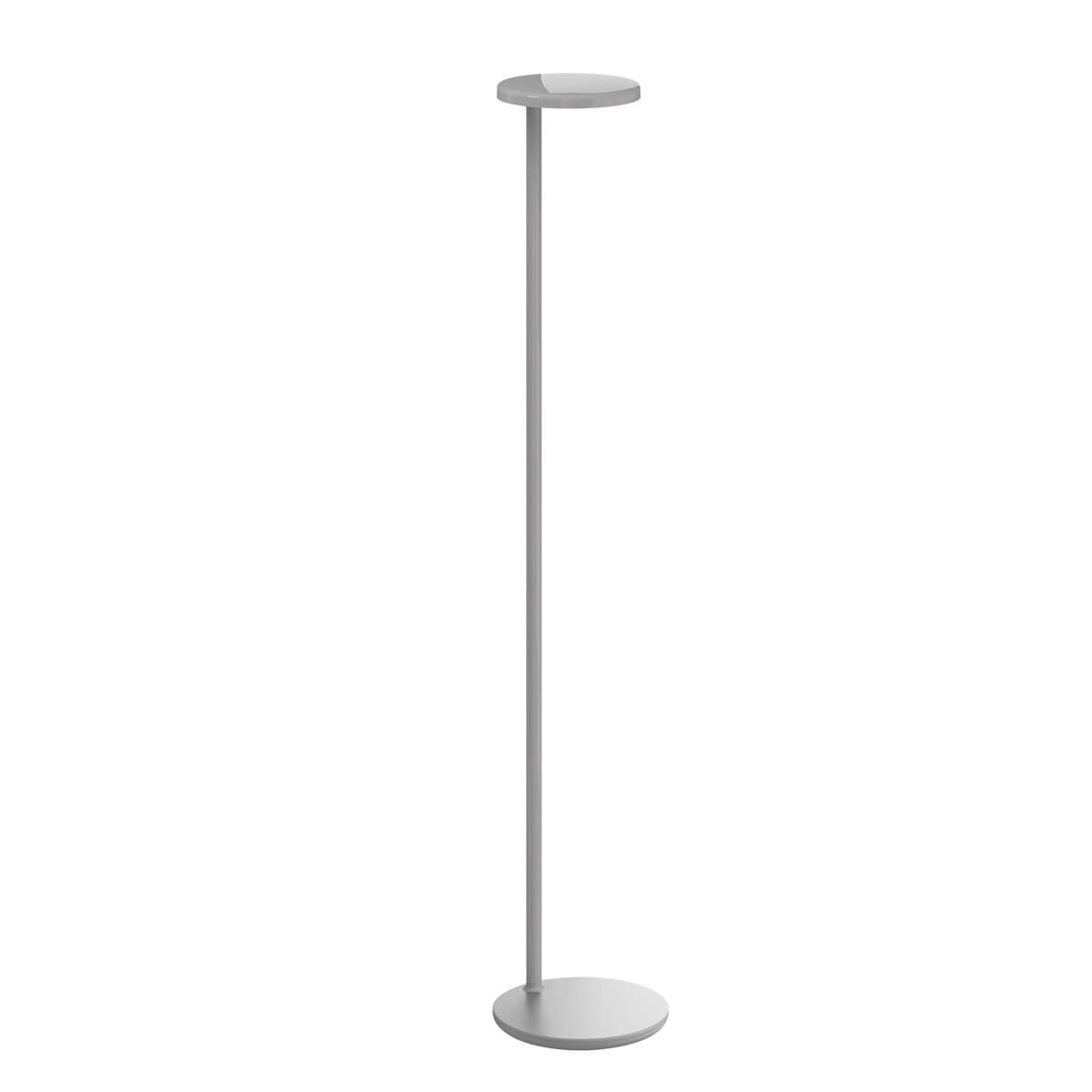 Flos Oblique USB-C LED Stehleuchte, grau glänzend