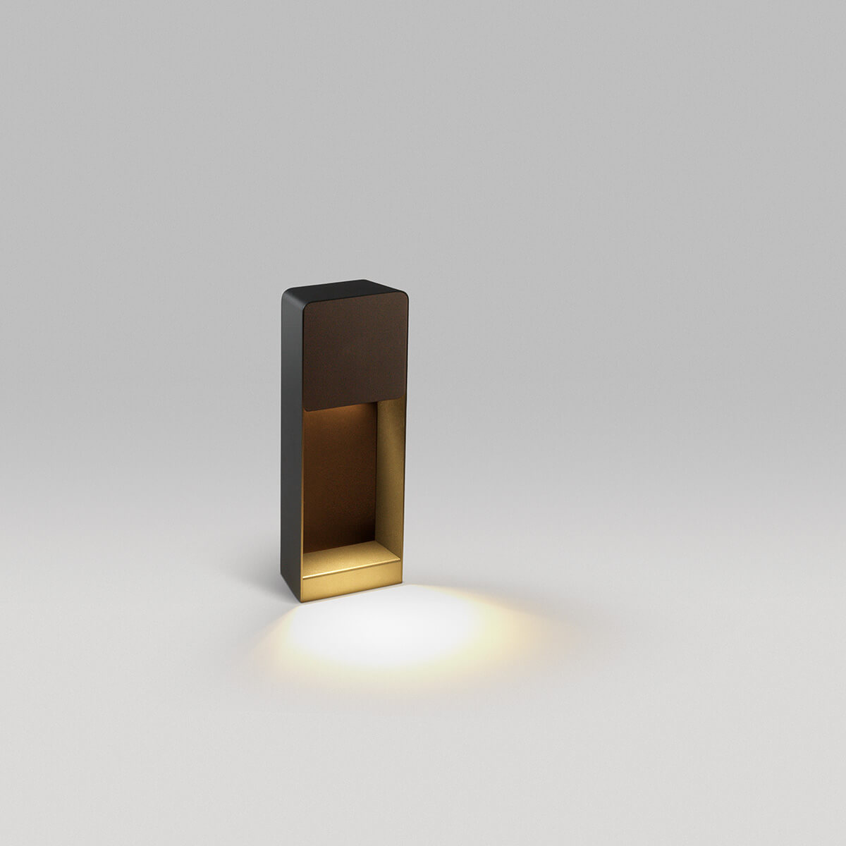 Marset Lab B 35 LED Stehleuchte, grafitgrau / braun