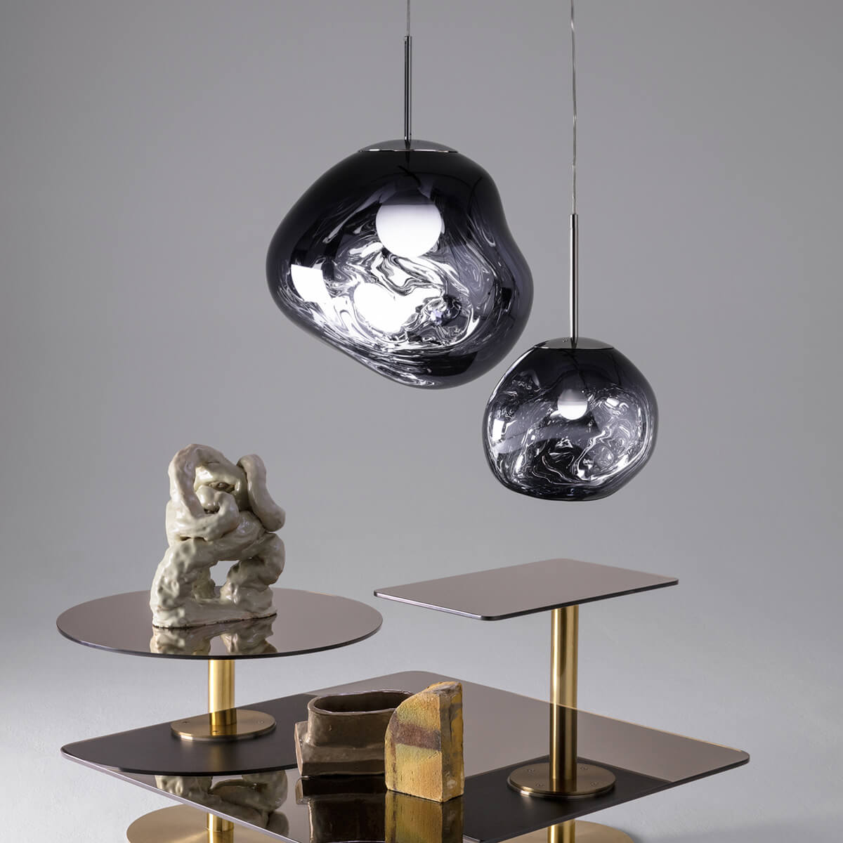 Tom Dixon Melt LED Pendelleuchte, Smoke