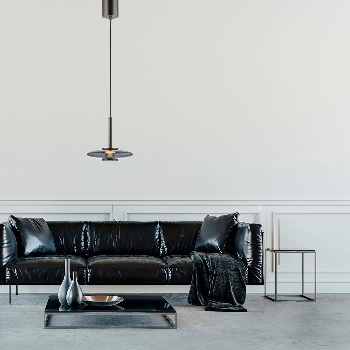 Neuhaus PURE Vitrum LED Pendelleuchte, grau