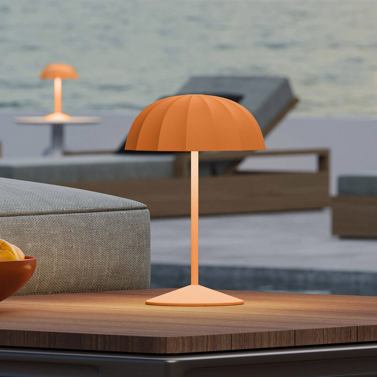 Sompex Ombrellino LED Akkuleuchte, orange