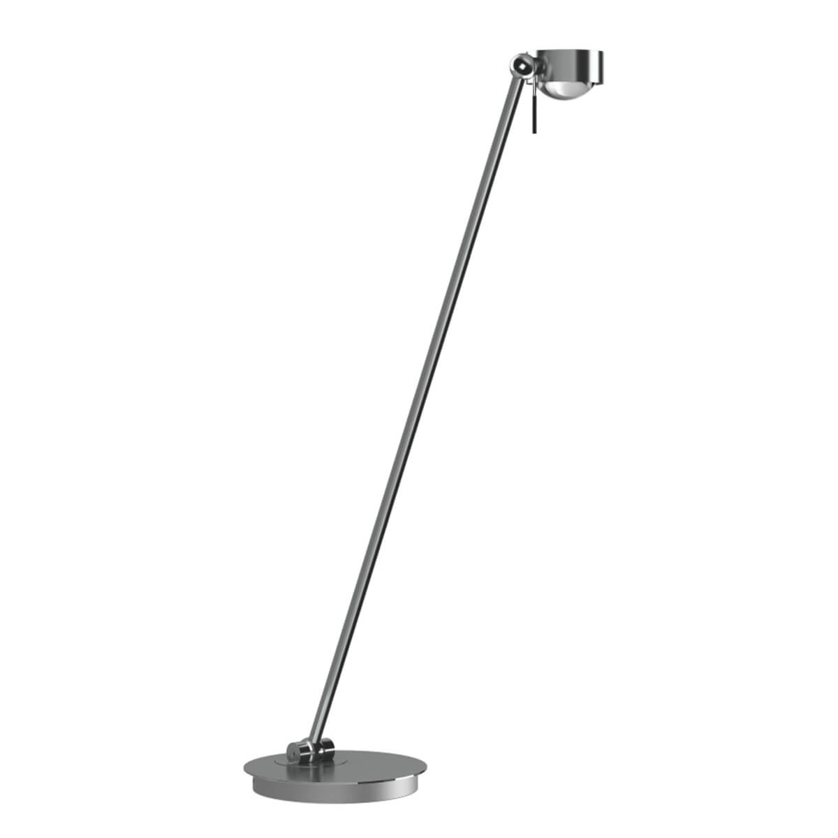 Top Light Puk Mini Table Single Tischleuchte, 80 cm, Gehäuse, Chrom, mit Linse klar / Glas satiniert (nicht inbegriffen)