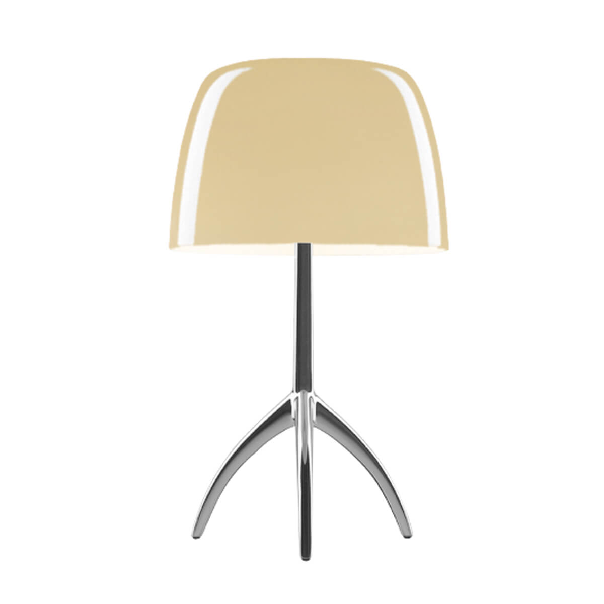 Foscarini Lumiere Grande Tavolo, Aluminium / warmweiß (eingeschaltet)