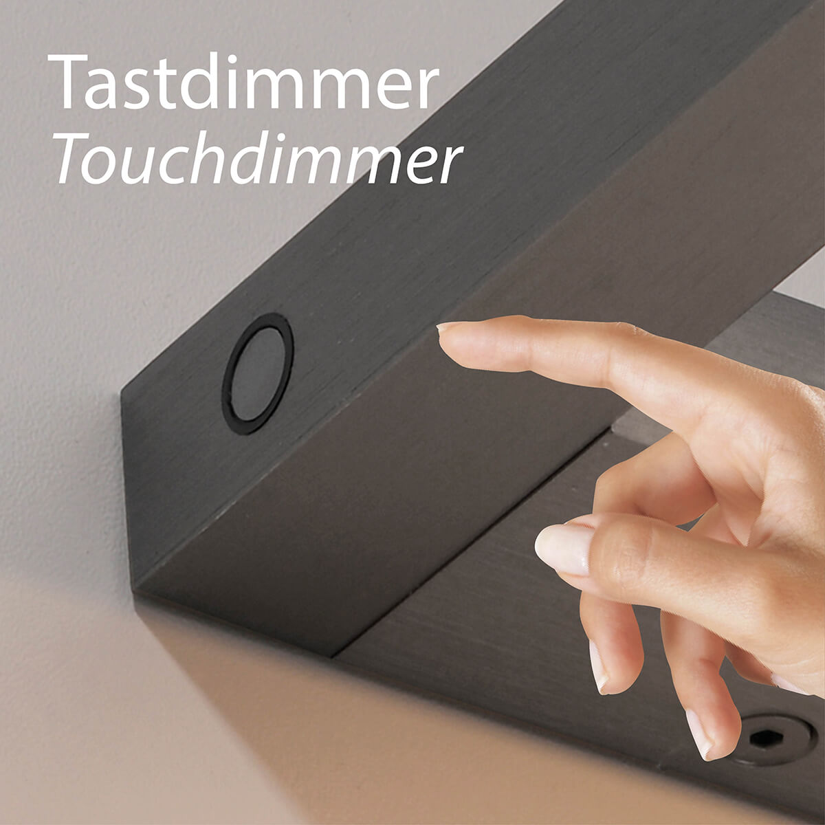 Neuhaus PURE Puro LED Wandleuchte, mit Tastdimmer