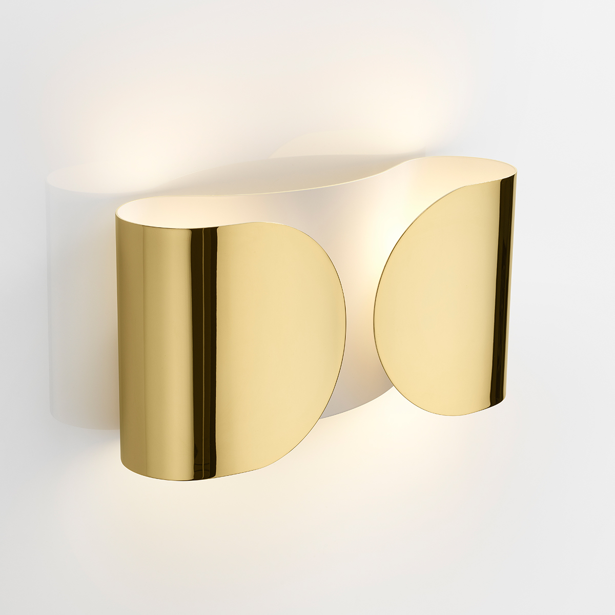 Flos Foglio Wandleuchte, Gold 22 Karat (©Piero Fasanotto)