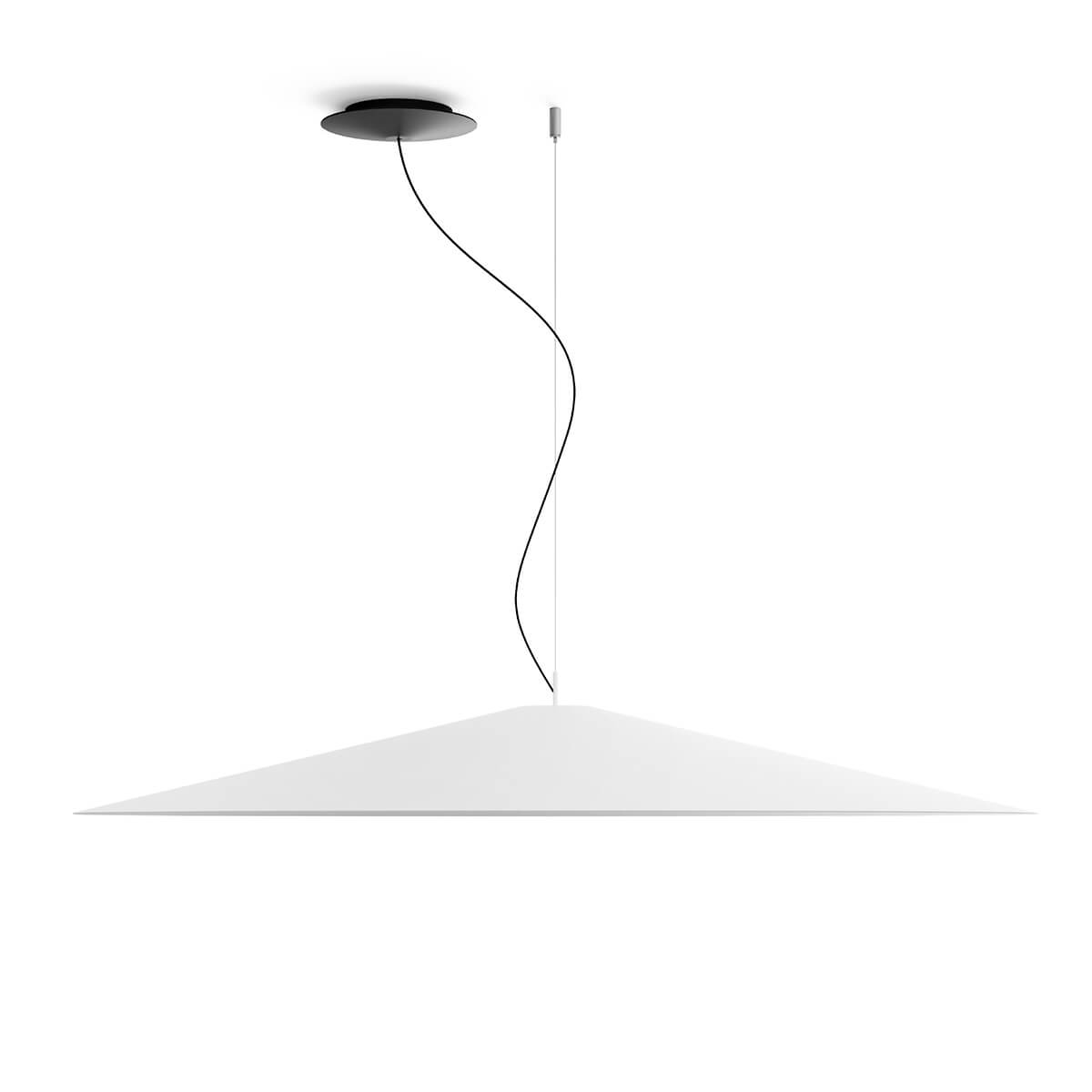 Luceplan Koinè LED Sospensione, Ø: 110 cm, weiß matt