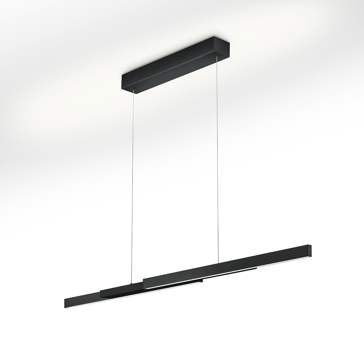 Knapstein Lara-L205 LED Pendelleuchte, stufenlos höhenverstellbar, schwarz
