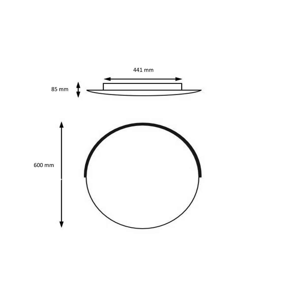 Astra-60 LED Wand- / Deckenleuchte