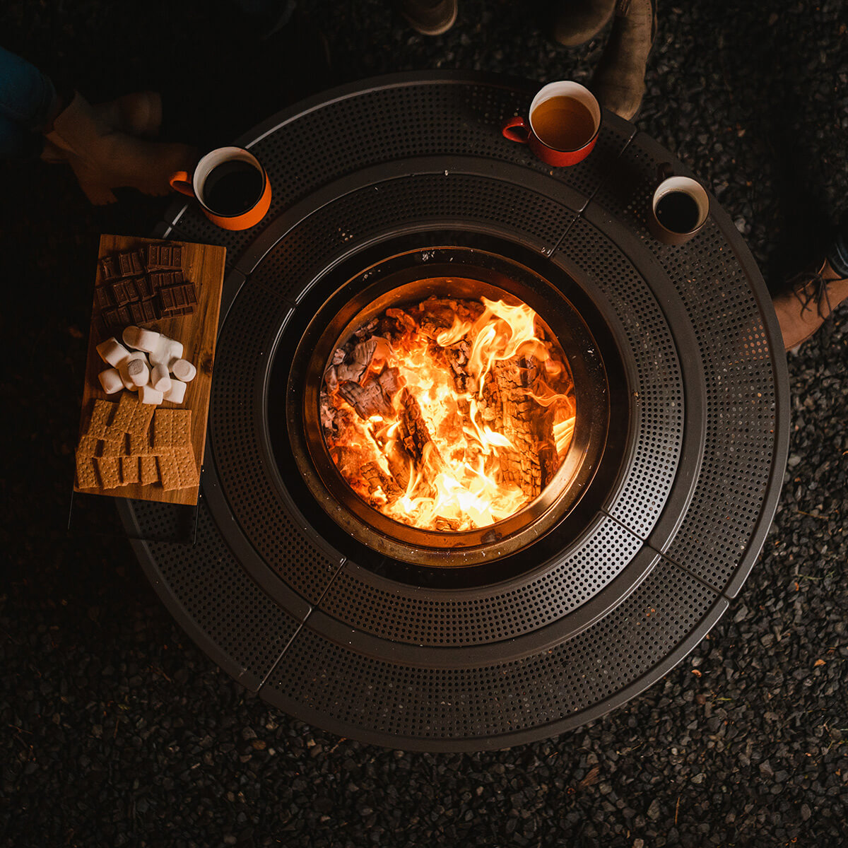 Solo Stove Bonfire 2.0 Feuerschale mit Standfuß & Surround, Premium-Set, Edelstahl