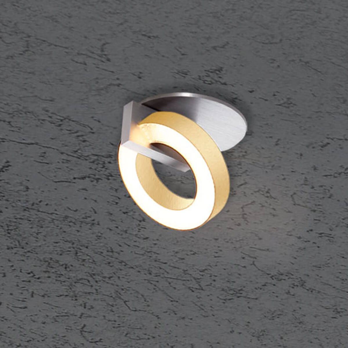 Alu geschliffen / Gold eloxal