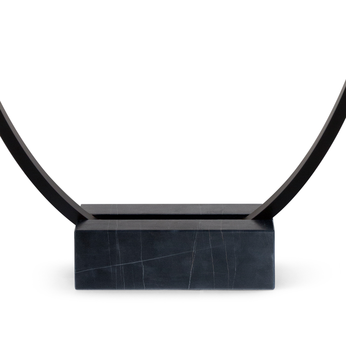 Nemo Ellisse Terra, schwarz, Fuß aus Nero Marquina-Marmor