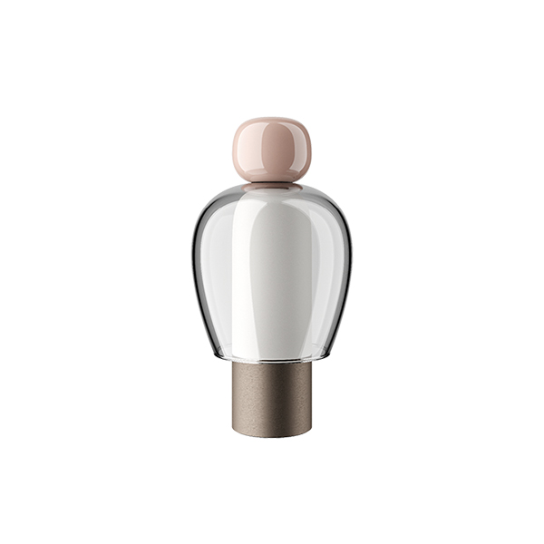 Lodes Easy Peasy LED Akkuleuchte, Flamingo (pink / grau / Bronze matt)