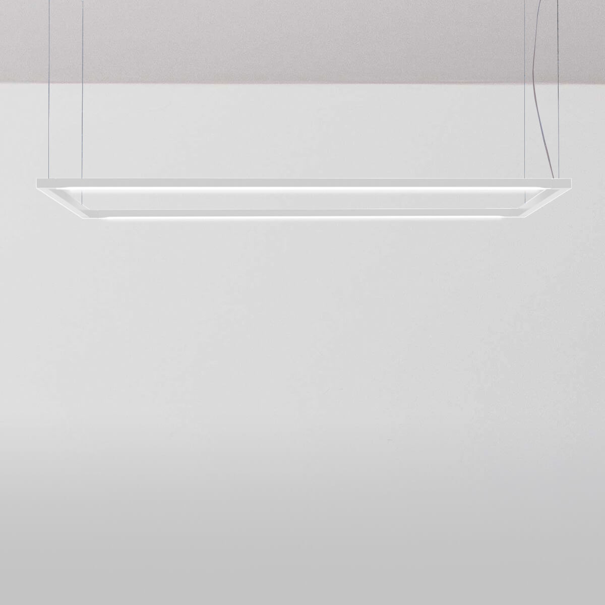 Nemo Spigolo Horizontal LED Sospensione, weiß