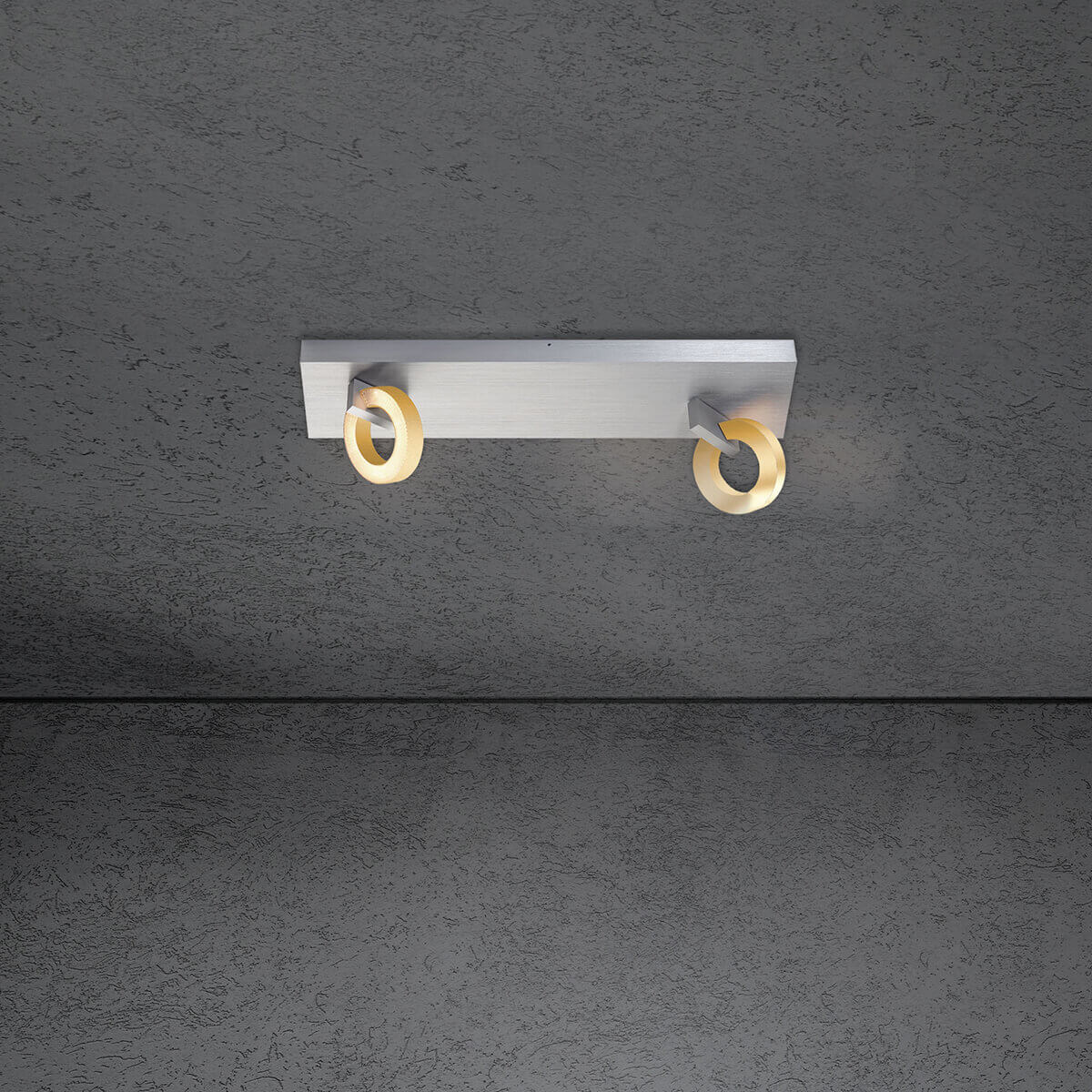 Alu geschliffen / Gold eloxal