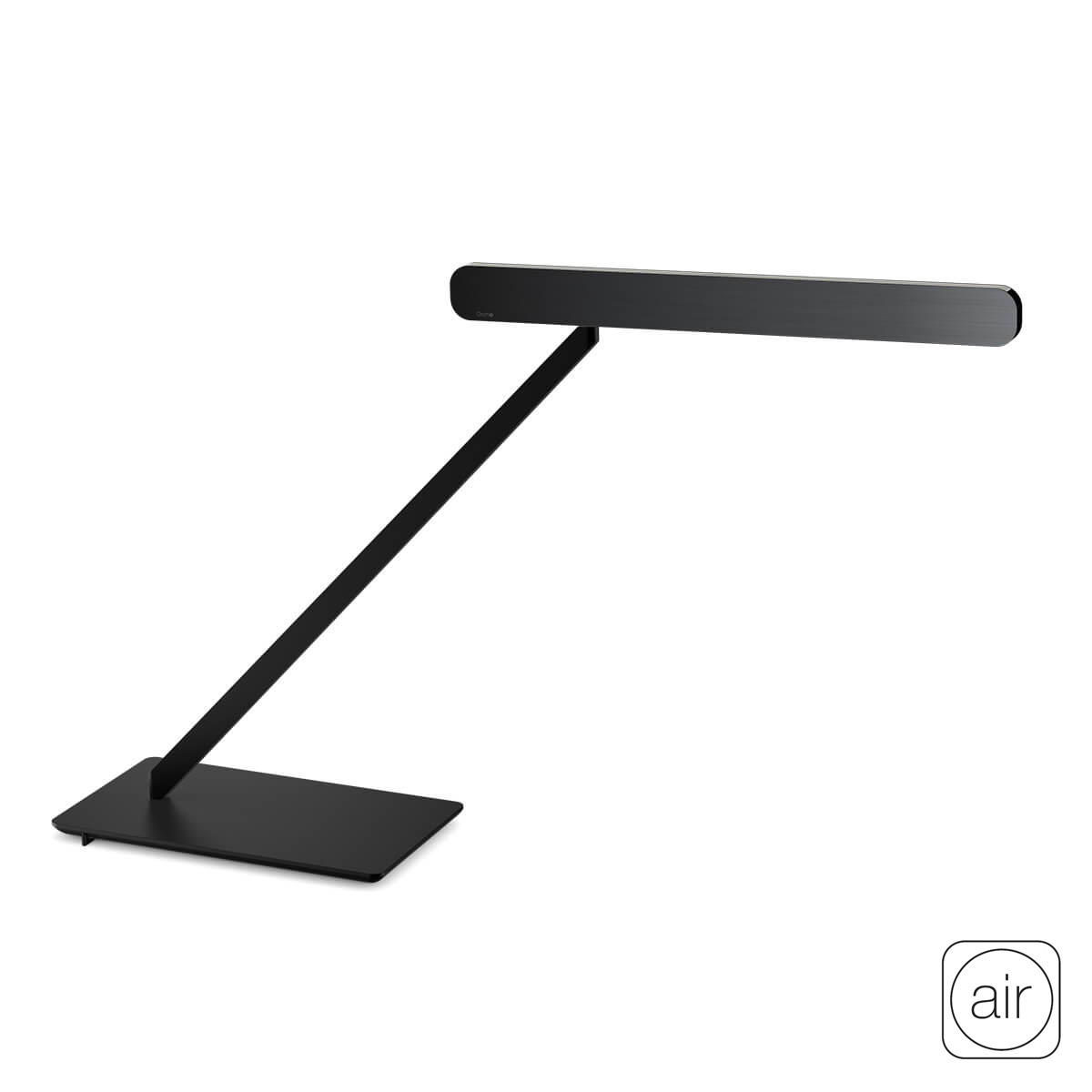 Occhio Taglio tavolo fix "air" wide Tischleuchte, schwarz matt, Kopf: black phantom Taglio tavolo fix "air" Tischleuchte