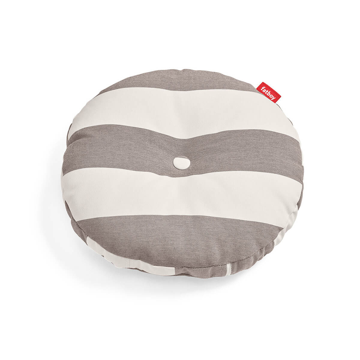 Fatboy Circle Pillow Outdoor Kissen, Stripe Cacao (braun-creme)