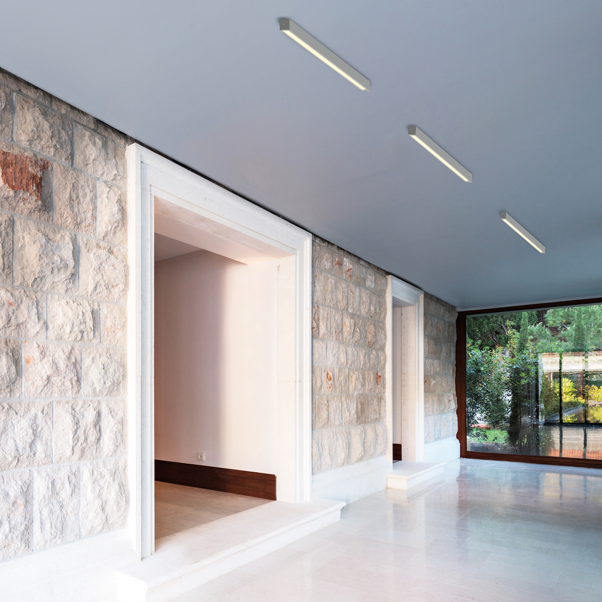 Top Light Only Choice Ceiling Deckenleuchte, 60 cm, Chrom matt