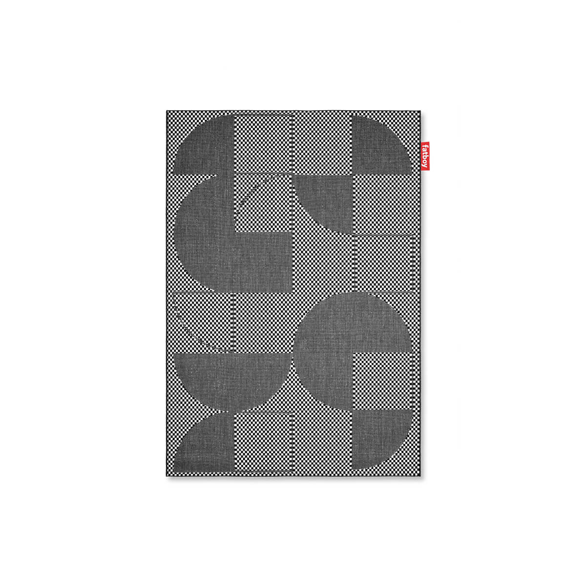 Fatboy Carpretty Petit Outdoor Teppich, Jigsaw schwarz-weiß