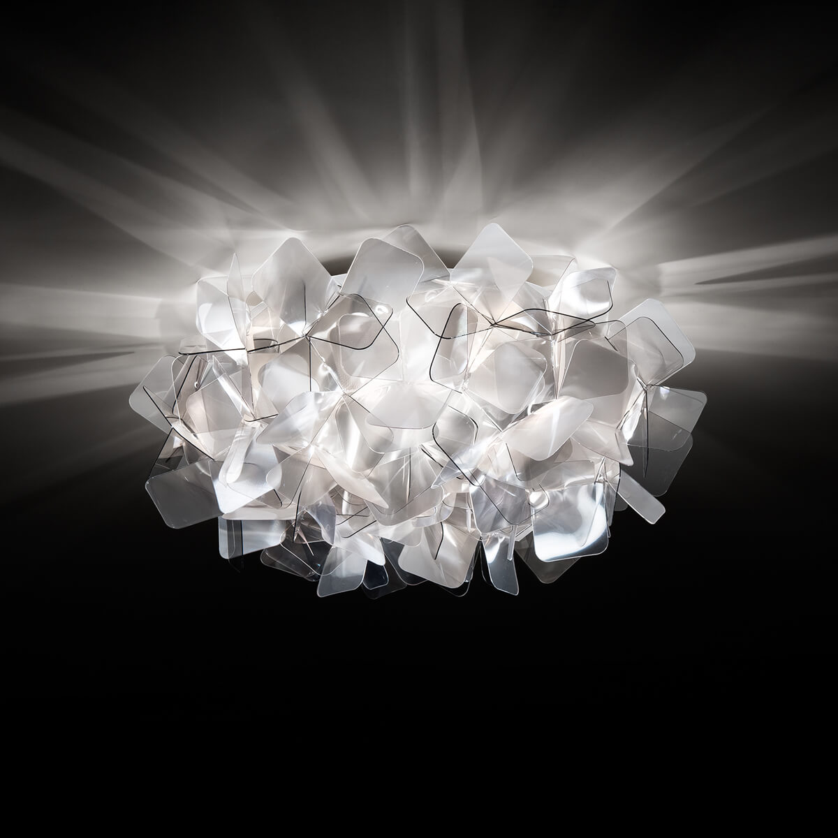 Slamp Clizia Ceiling / Wall Medium, fumé (grau)