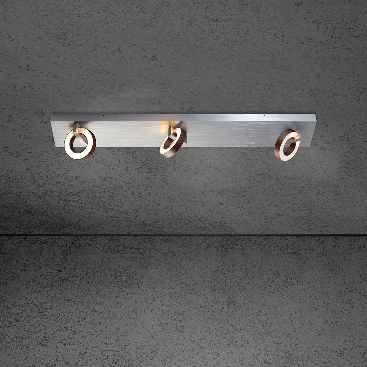 Midnight LED Aufbauspot, 3-flg.