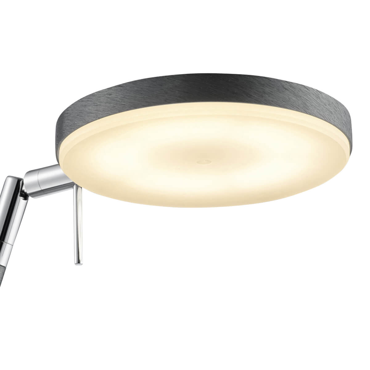 HELL Omega LED Stehleuchte mit CCT-Dimmtechnik, anthrazit eloxiert, warmweiße Lichtfarbe