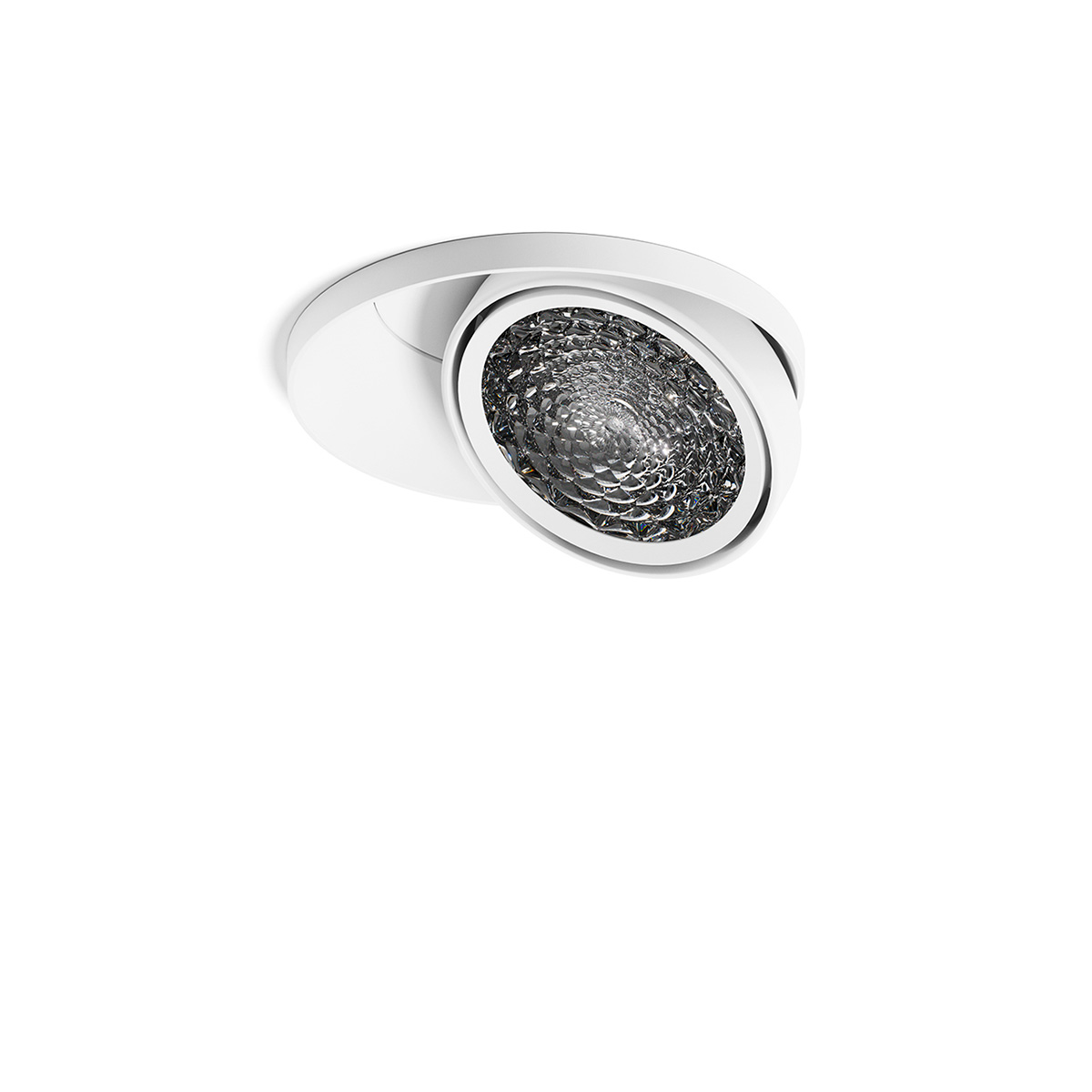 Sigor Nivo LED Decken-Einbauleuchte, schwenkbar, Ø: 14,2 cm, 36°, mattweiß