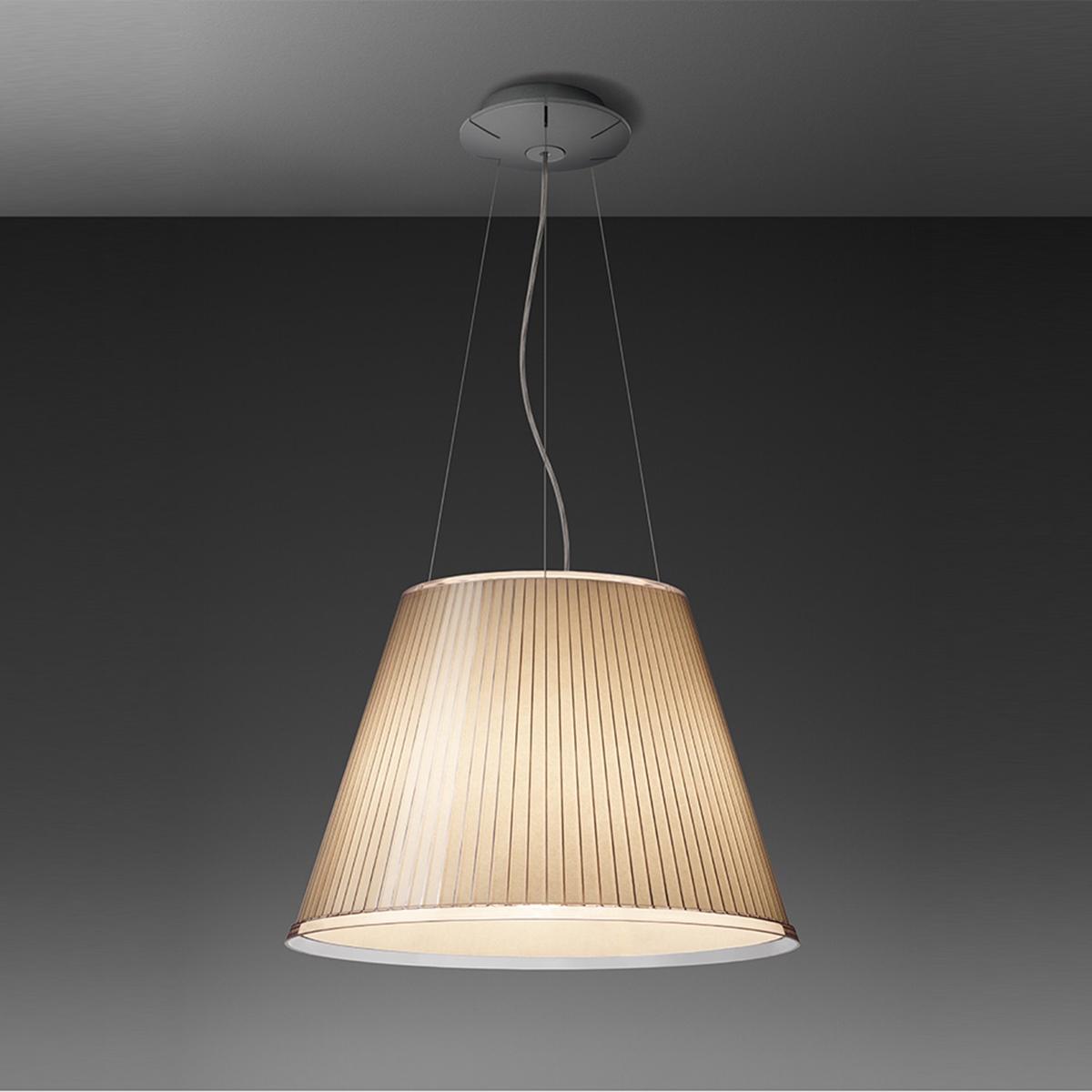 Artemide Design Choose Mega Sospensione, Schirm: Pergament