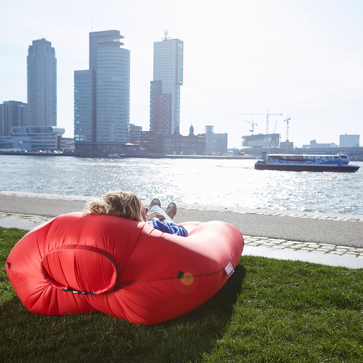 Fatboy Lamzac L 3.0 Luftsofa, rot