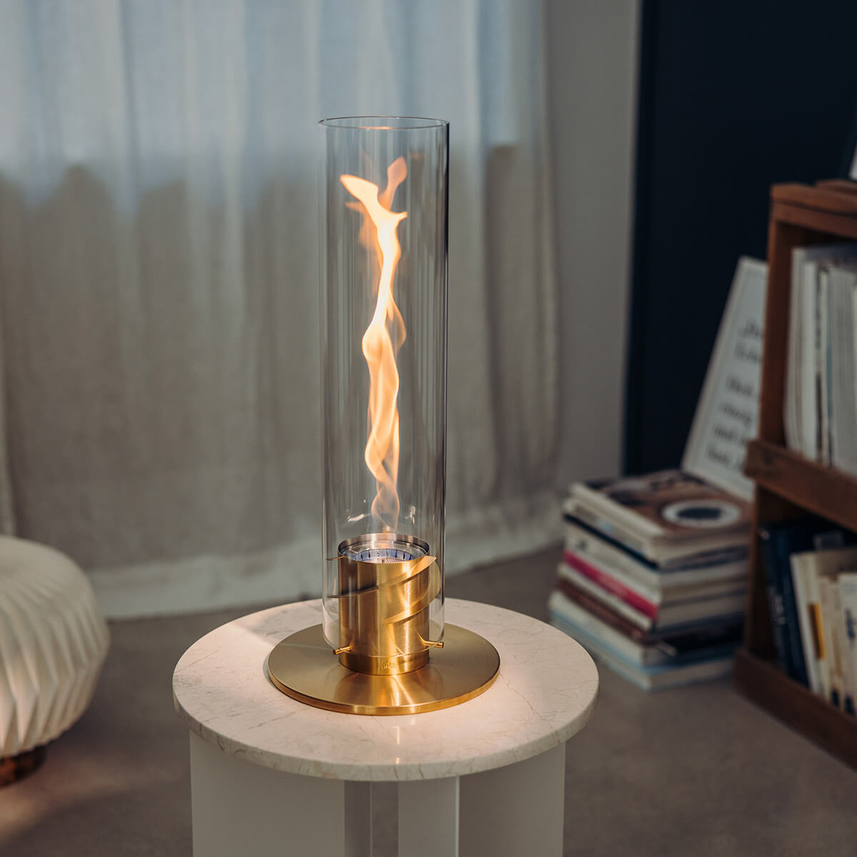 Höfats Spin 1200 Tischfeuer & Windlicht, Gold