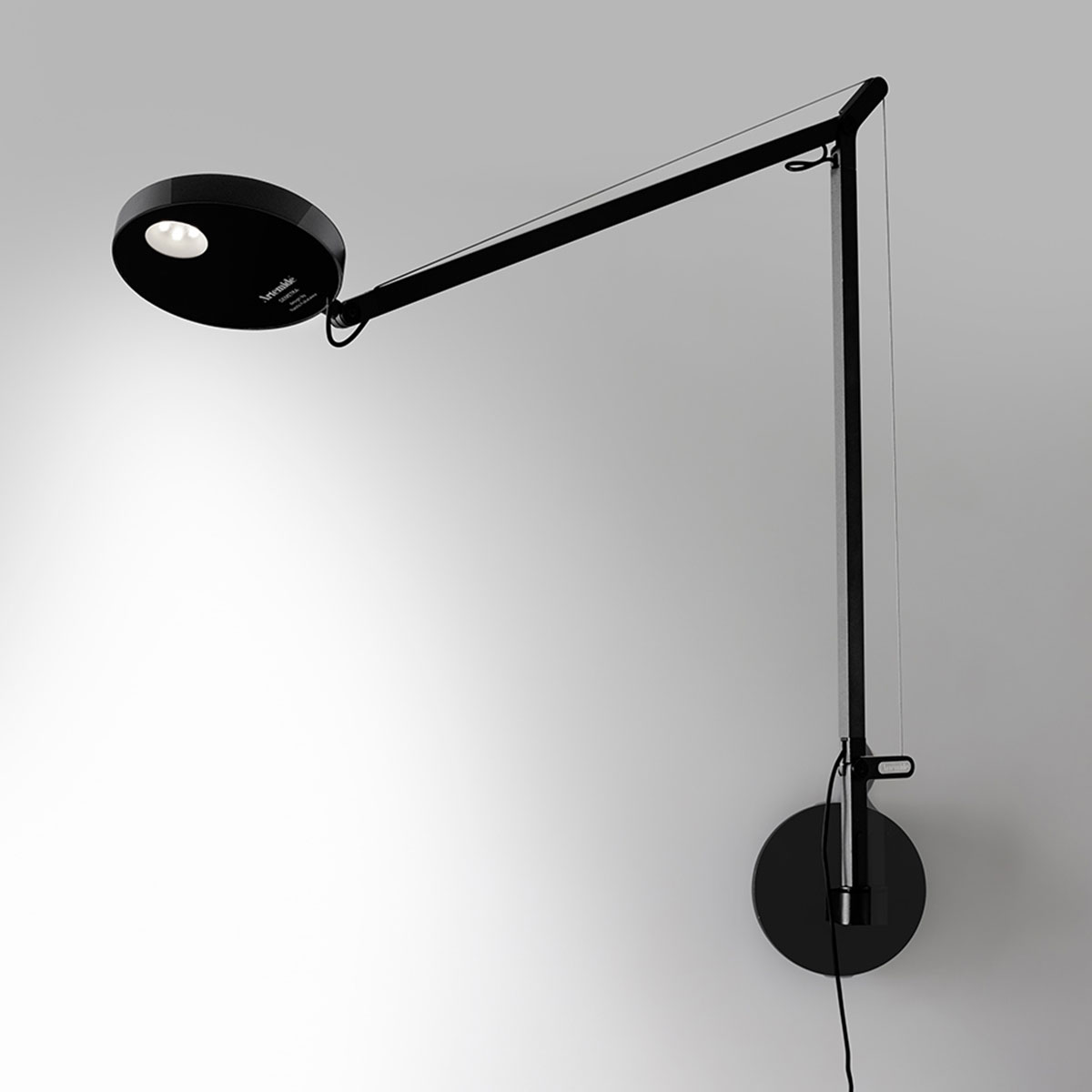 Artemide Demetra Parete LED, schwarz matt