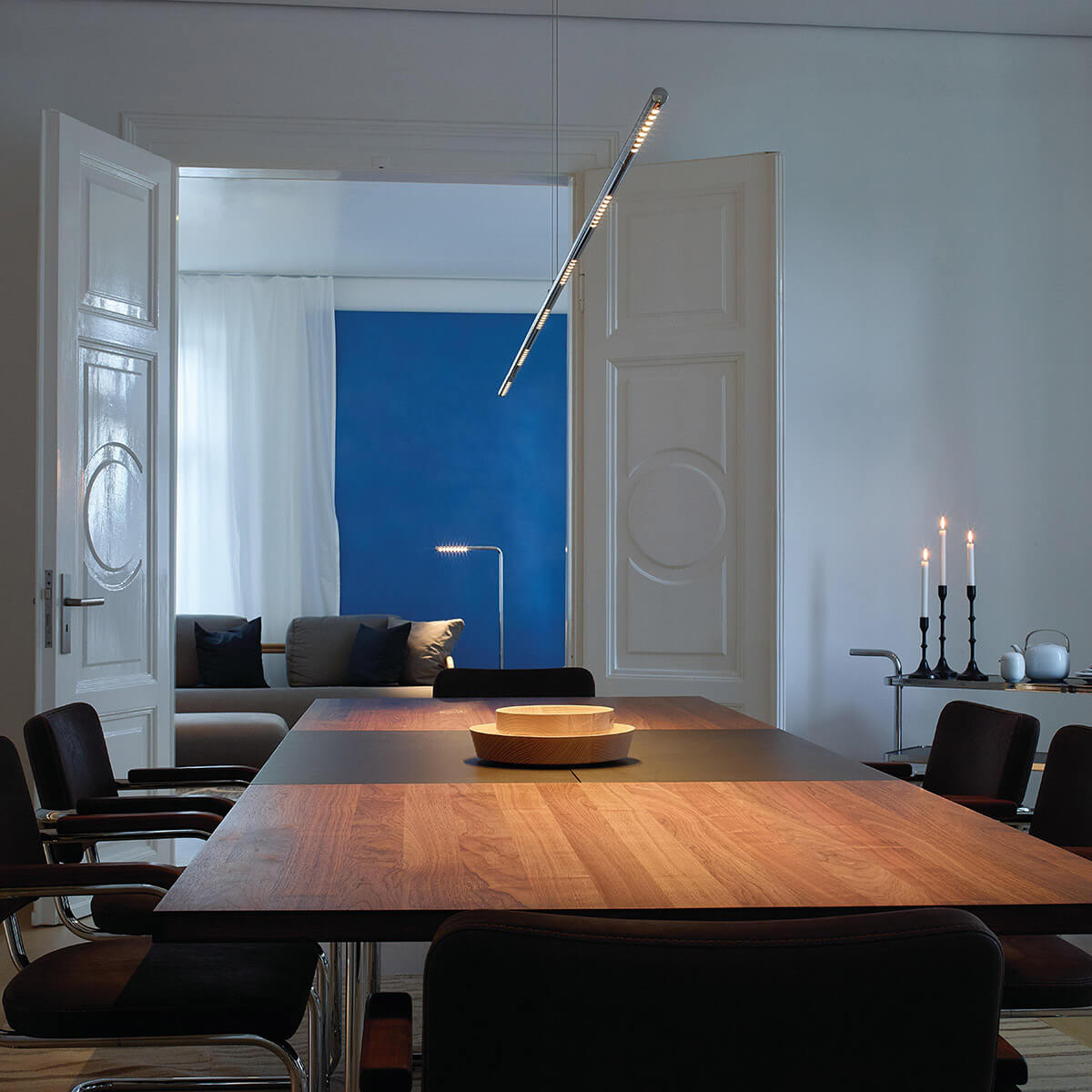 Tecnolumen Lum 195 LED Pendelleuchte, Chrom