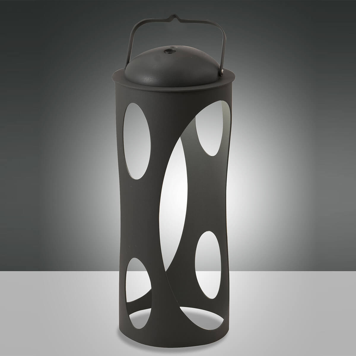 Fabas Luce Caddy LED Akkuleuchte, anthrazit