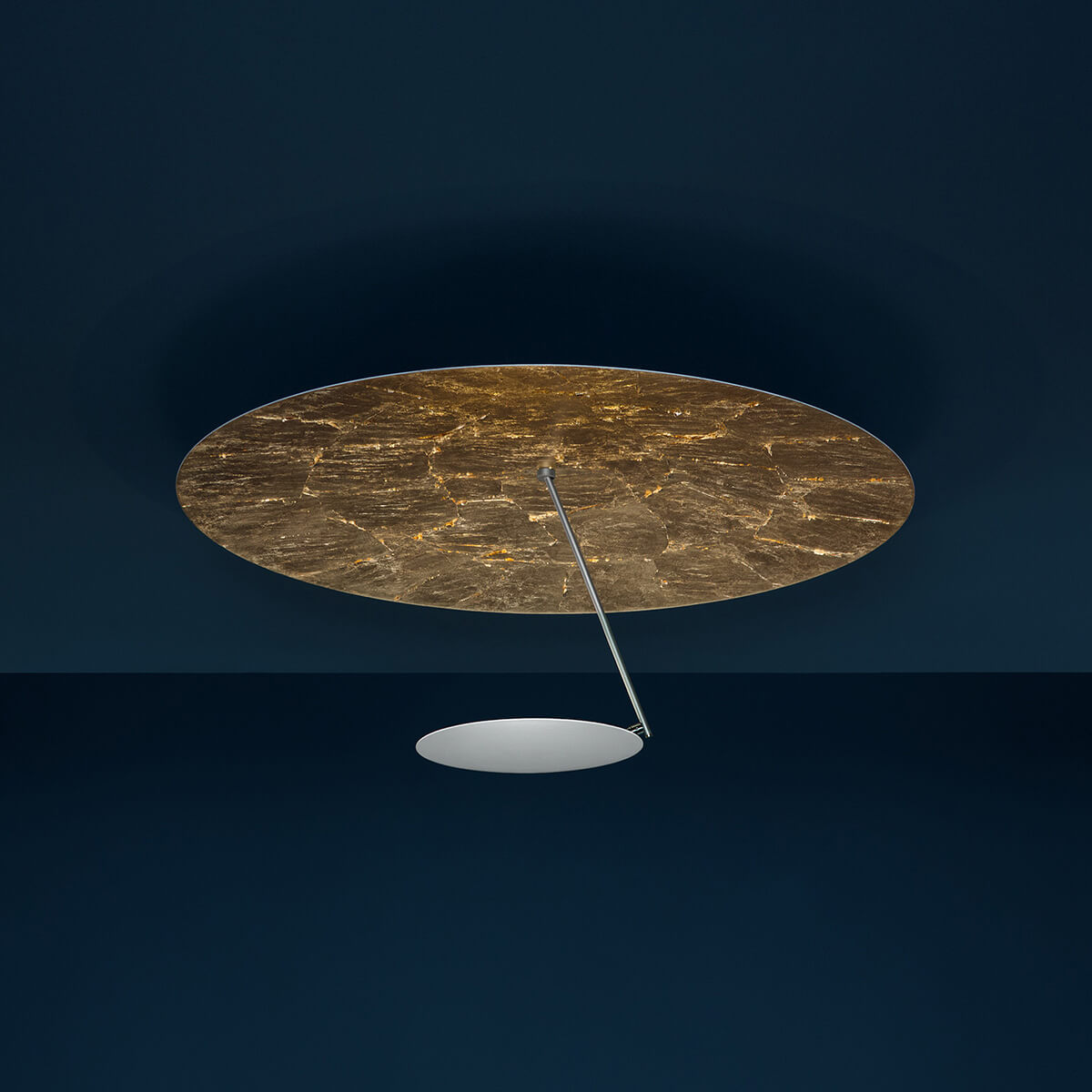 Catellani & Smith Lederam C180 LED Deckenleuchte, weiß / Gold (ausgeschaltet) (Foto: Nava-Rapacchietta)