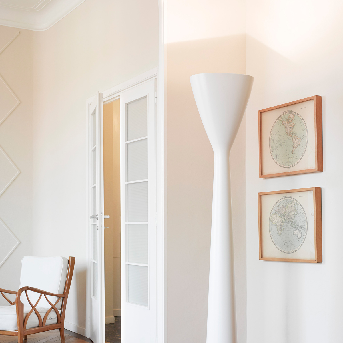 Luceplan Carrara LED Terra, weiß