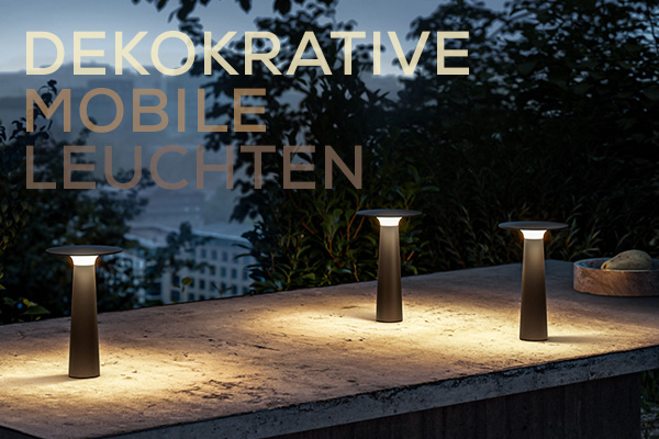 Kategoriebanner dekorative mobile Leuchten Outdoor Kategoriebanner dekorative mobile Leuchten Outdoor