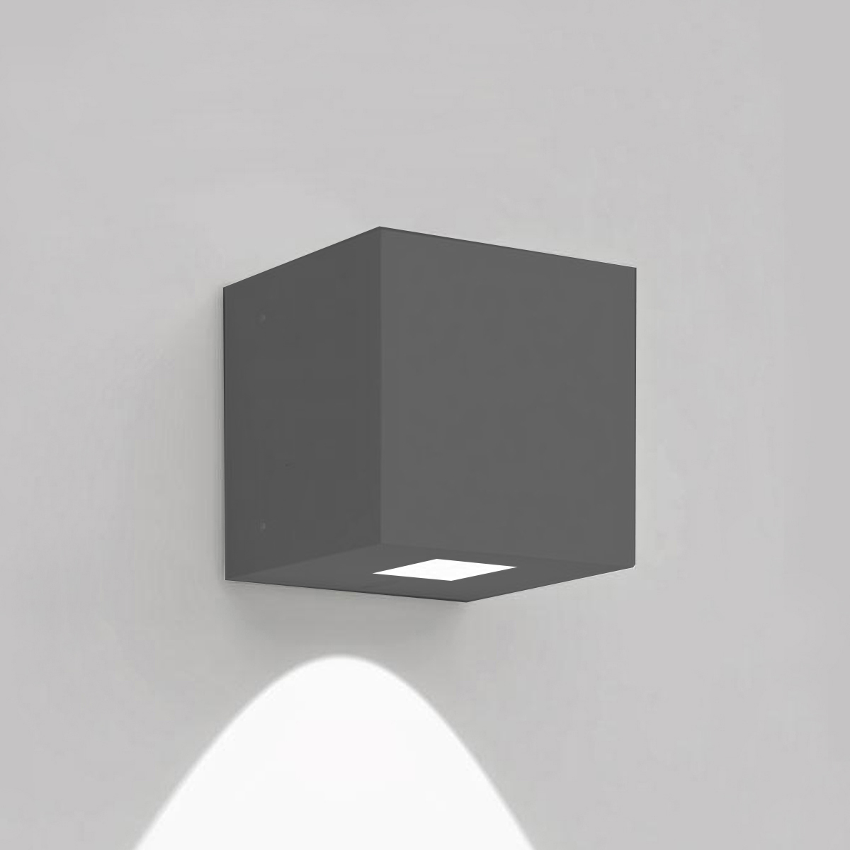 Artemide Outdoor Effetto 14S LED 1L Außenwandleuchte, 1 x 50°, anthrazit