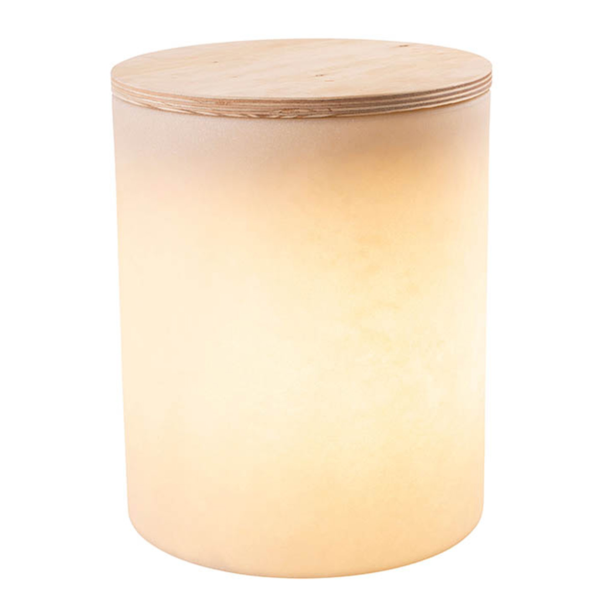 8 seasons design Shining Drum LED Solardekoleuchte, sand