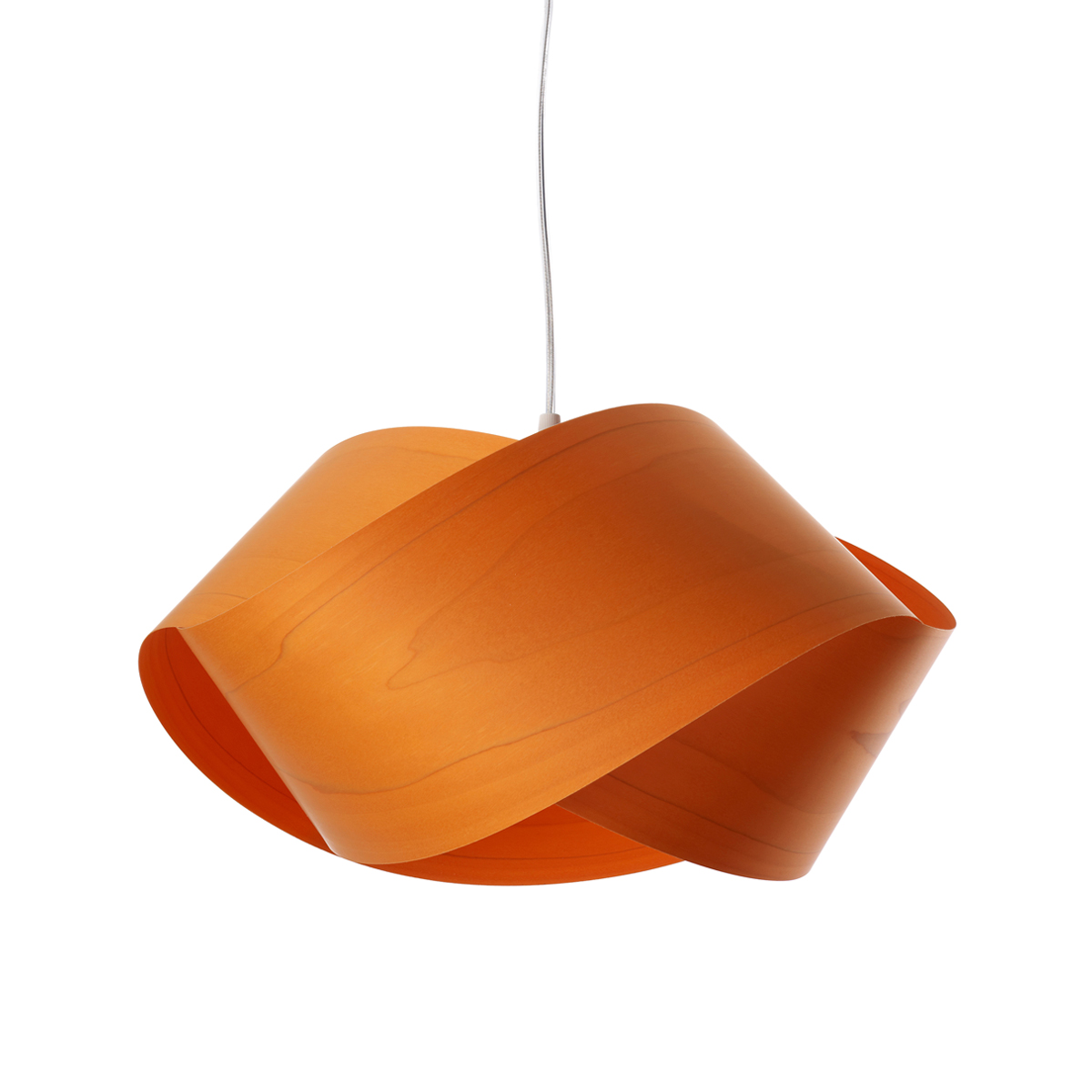 LZF Lamps Nut Pendelleuchte, Kabel: transparent, orange