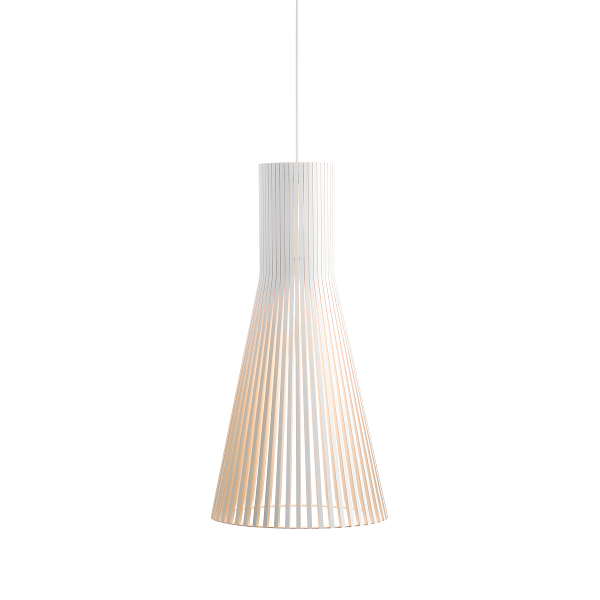 Secto Design Secto 4200 Pendelleuchte, weiß laminiert, Kabel: weiß