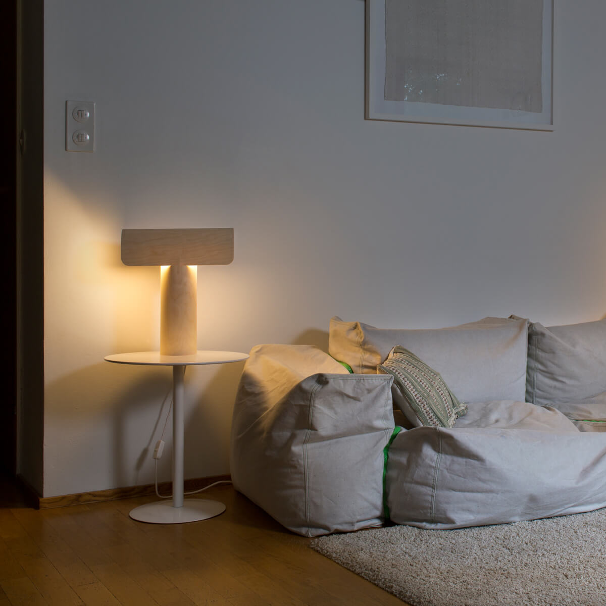 Secto Design Teelo 8020 Tischleuchte, Birke natur