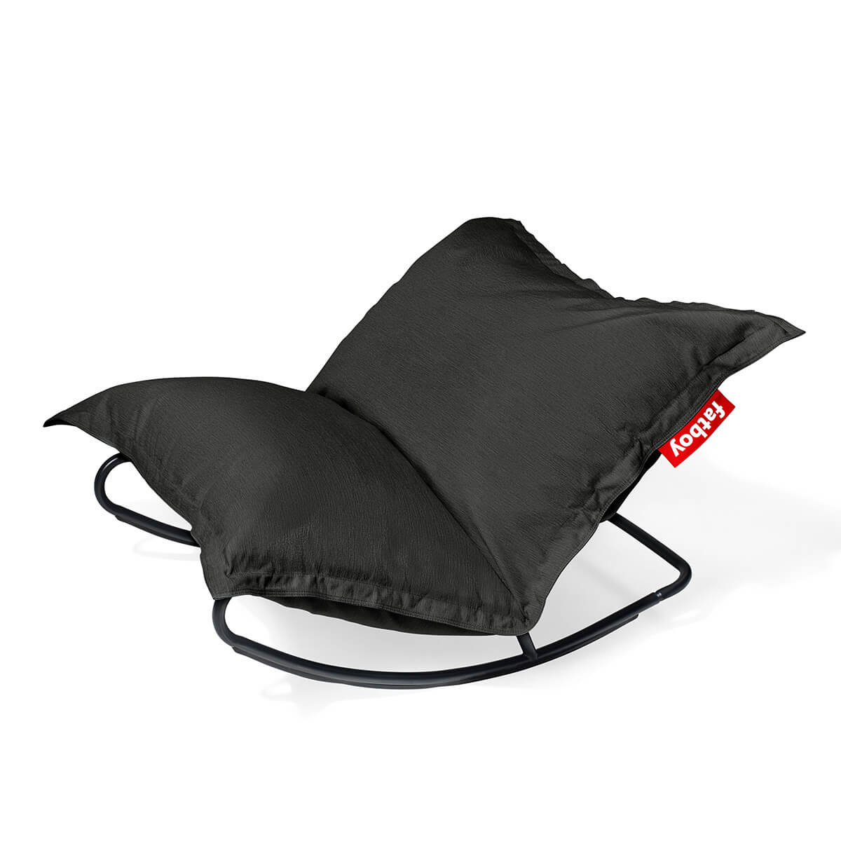 Fatboy Rock 'n Roll Schaukelstuhl & Original Outdoor Sitzsack, Combi Deal, Sitzsack: Thunder grey (dunkelgrau)