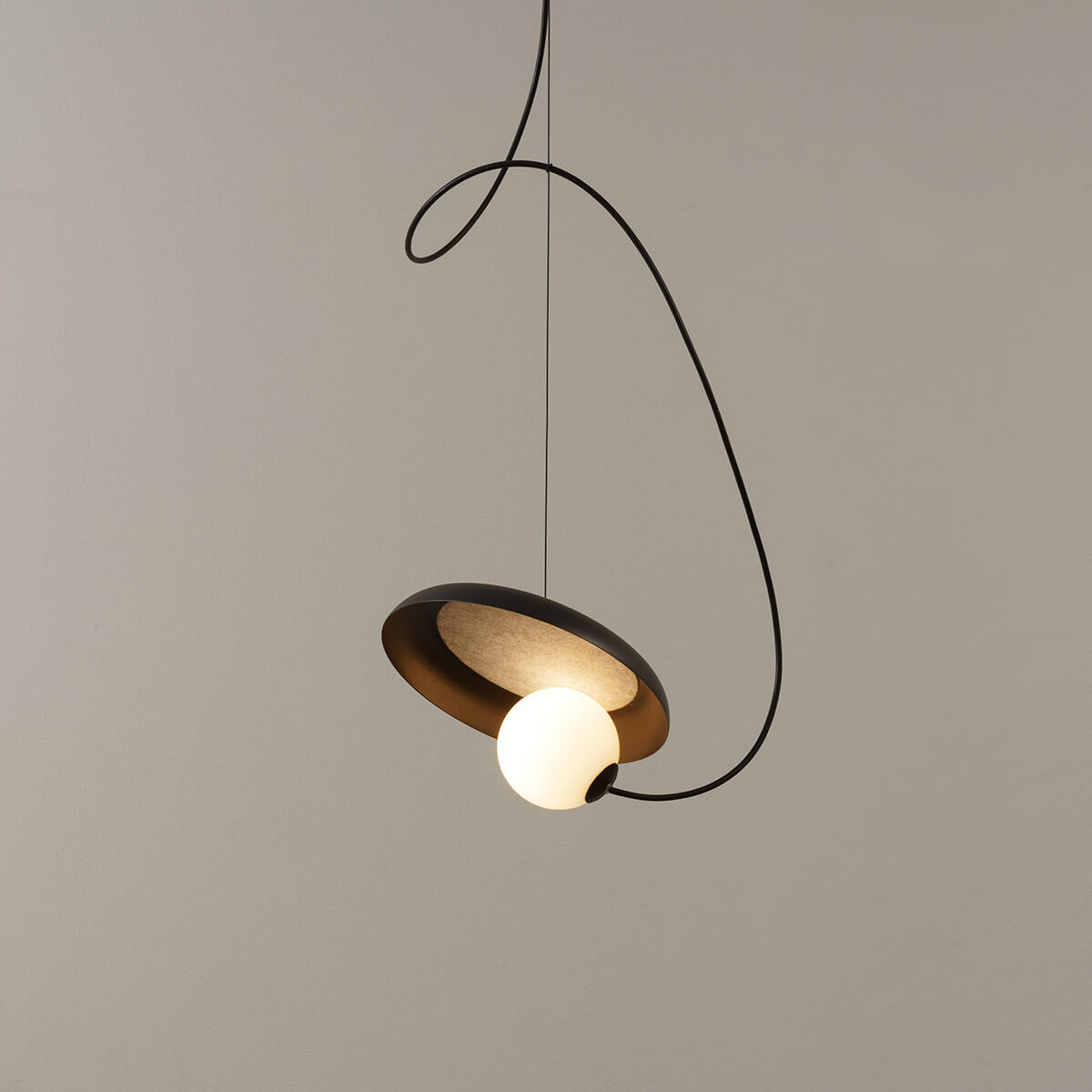 Milan Wire Pendelleuchte, Ø: 24 cm, anthrazitgrau