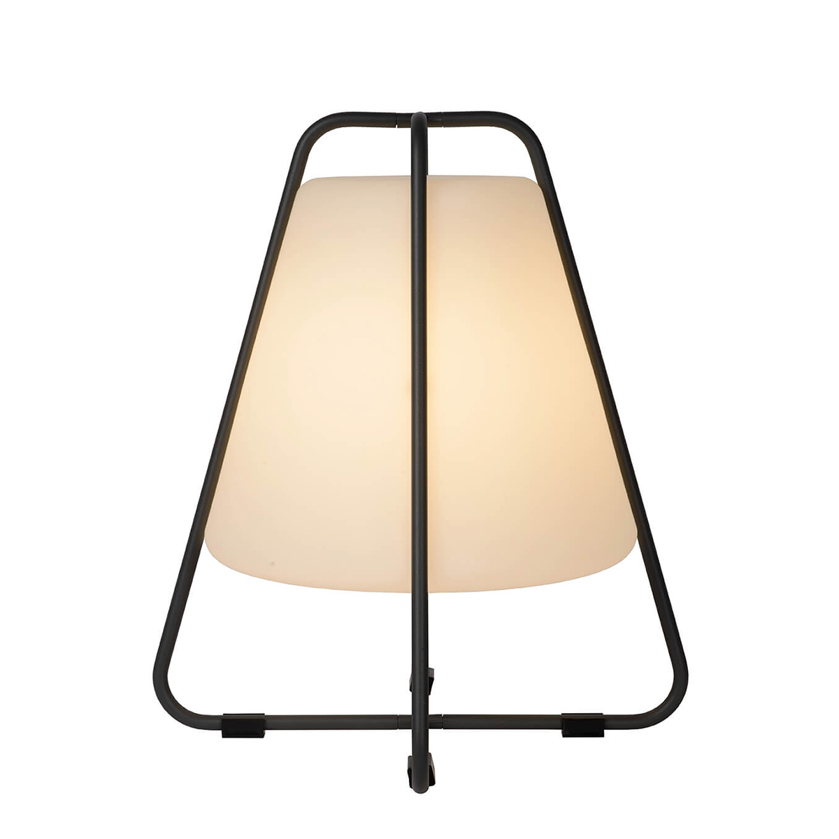 Lucide Pyramid LED Akkuleuchte, anthrazit (eingeschaltet)