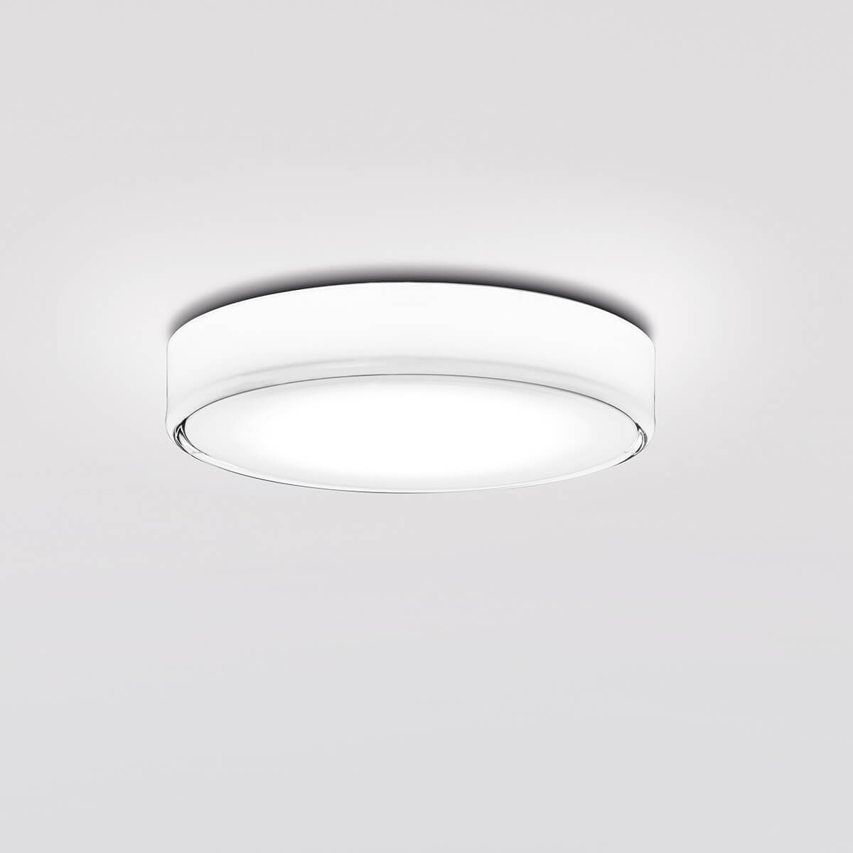 Peill+Putzler Magma LED Wand- / Deckenleuchte, Ø: 26 cm, Glas klar / weiß